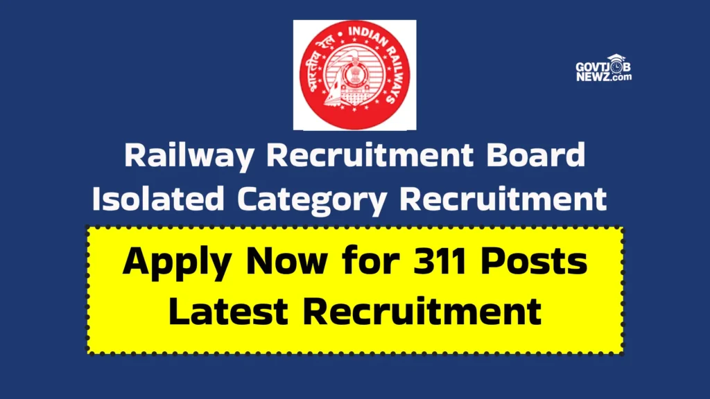 RRB Isolated Category Recruitment 2026
