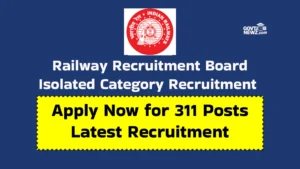 RRB Isolated Category Recruitment 2026 Apply Online 311 Posts 