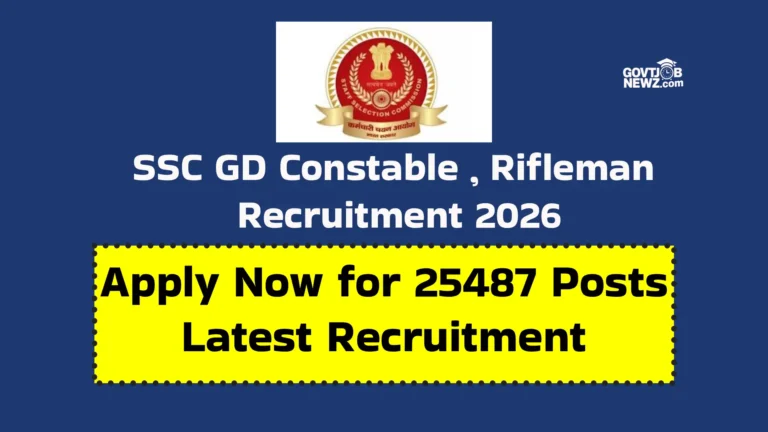 SSC GD Constable Recruitment 2026