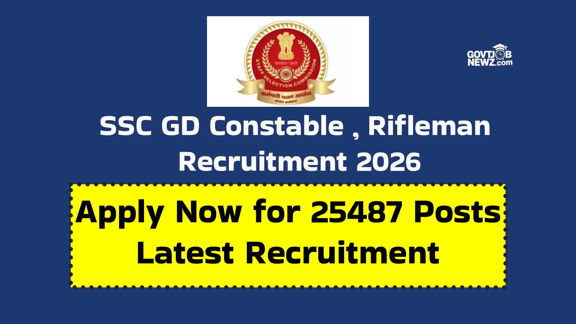 SSC GD Constable Recruitment 2026