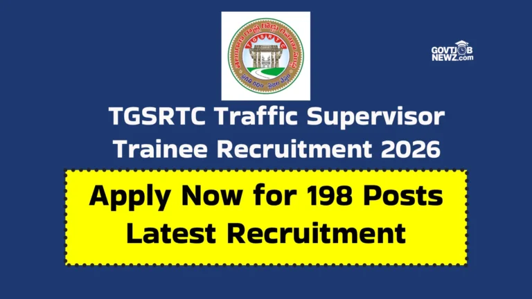 TGSRTC Trainee Recruitment 2026