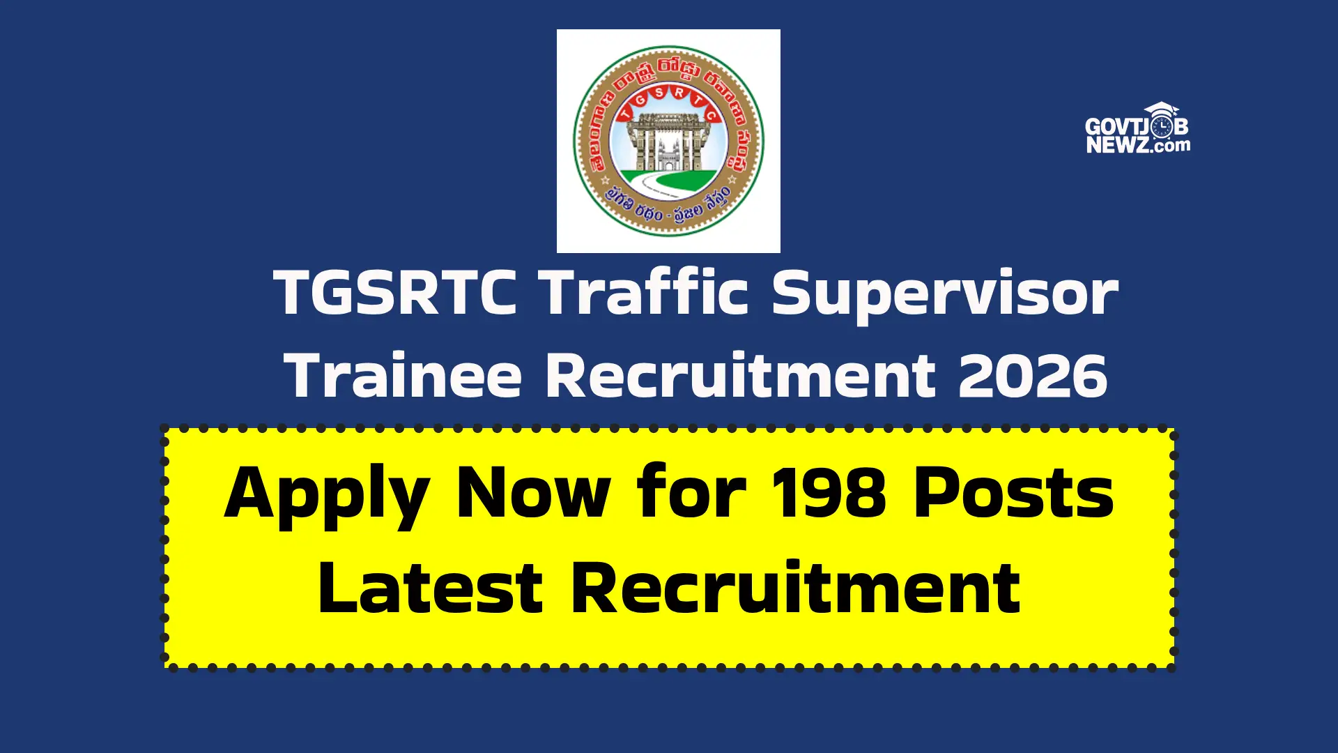 TGSRTC Trainee Recruitment 2026