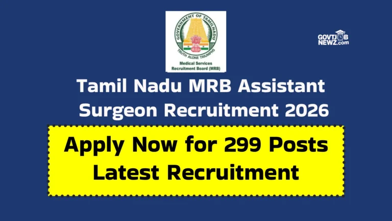 TN Assistant Surgeon Recruitment 2026