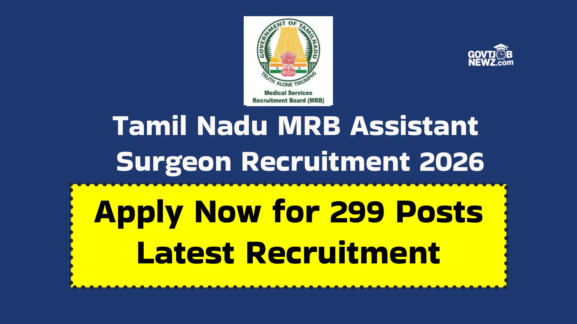 TN Assistant Surgeon Recruitment 2026