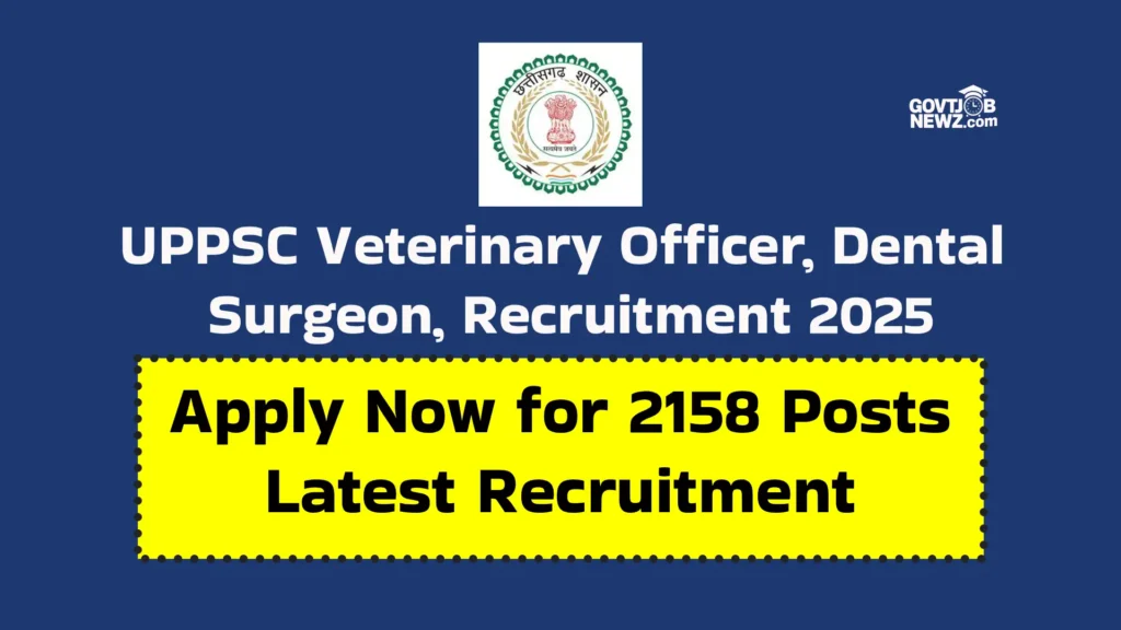 UPPSC Dental Surgeon Recruitment 2025