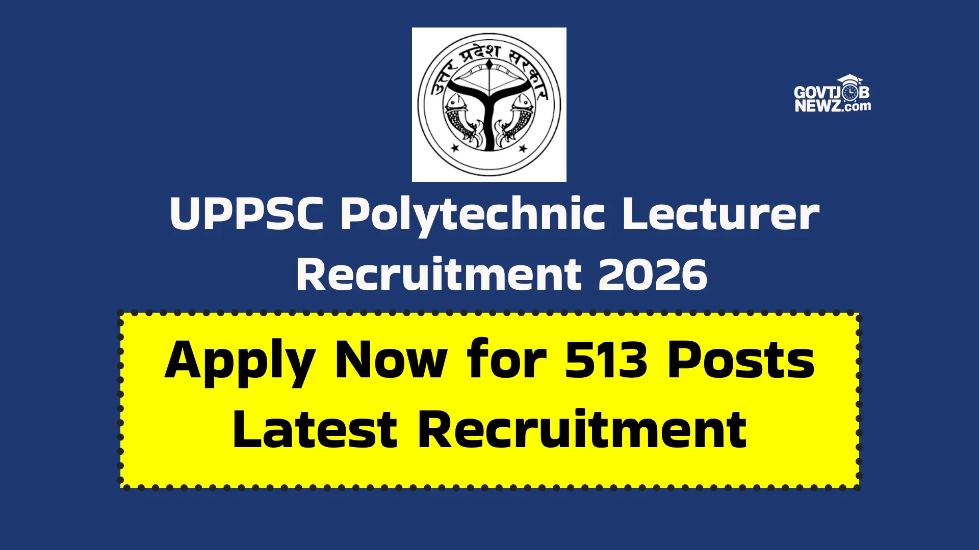 UPPSC Polytechnic Lecturer Recruitment 2026