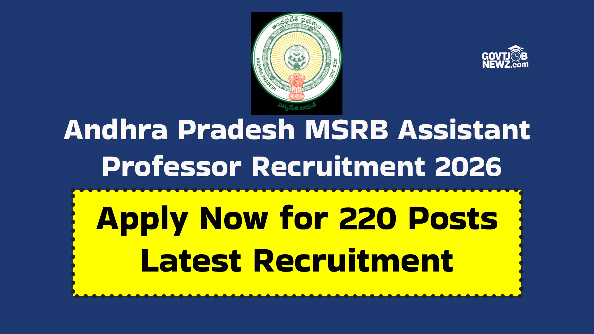 AP Assistant Professor Recruitment 2026