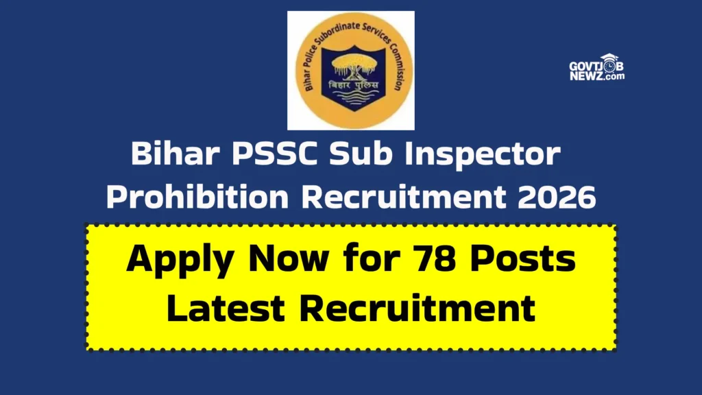BPSSC Sub Inspector Recruitment 2026