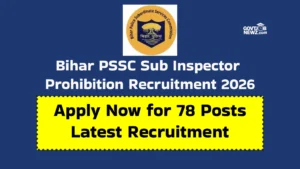 BPSSC Sub Inspector Recruitment 2026 Apply Online 78 Posts