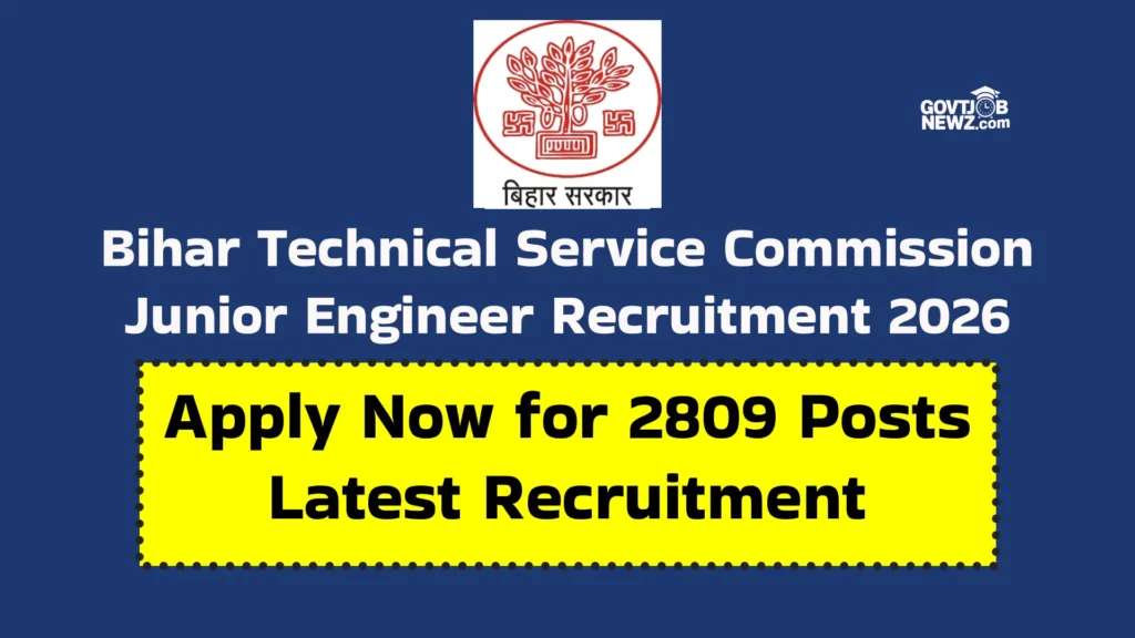 BTSC Junior Engineer Recruitment 2026