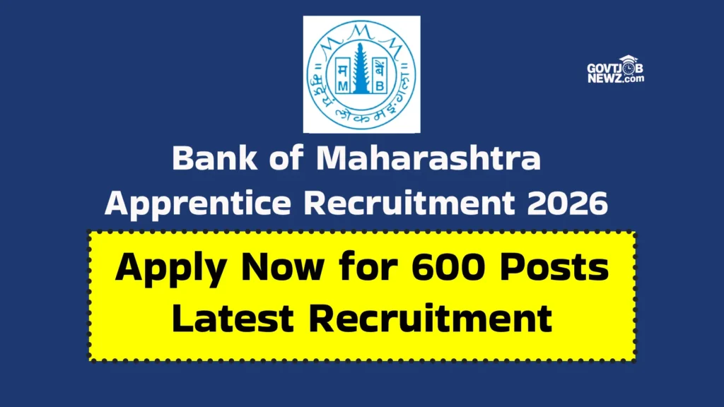 Bank of Maharashtra Apprentice Recruitment 2026
