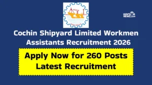 CSL Workmen Recruitment 2026