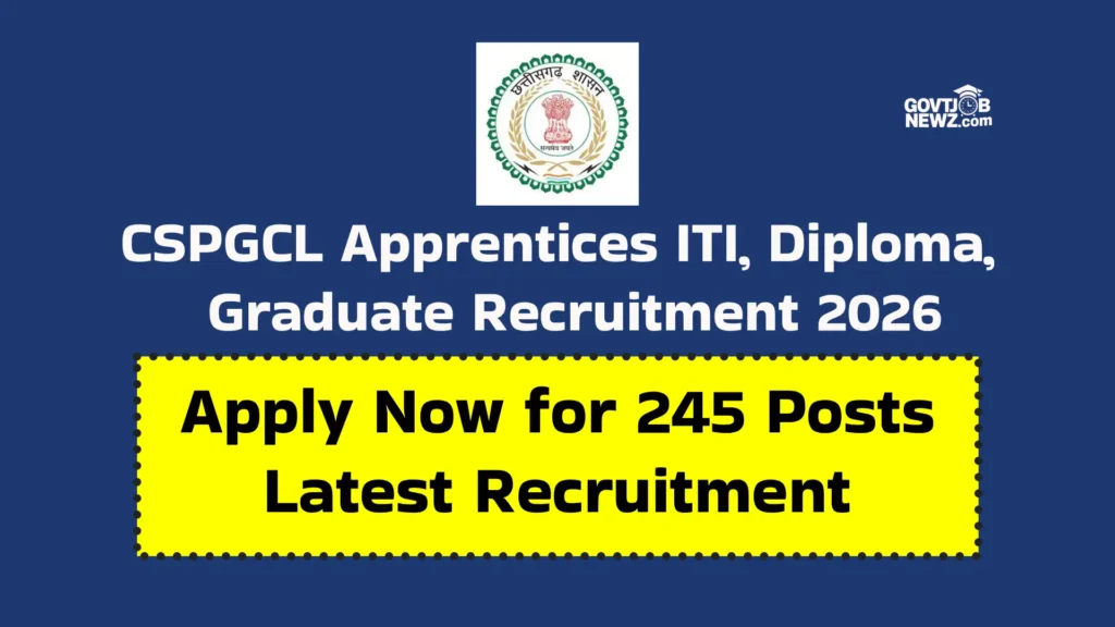 CSPGCL Apprentices Recruitment 2026