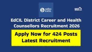 EdCIL Health Counsellors Recruitment 2026