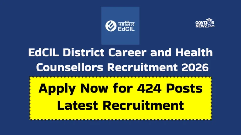 EdCIL Health Counsellors Recruitment 2026