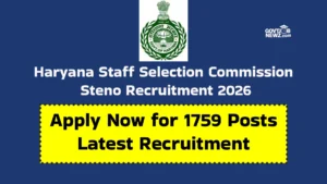 HSSC Steno Recruitment 2026
