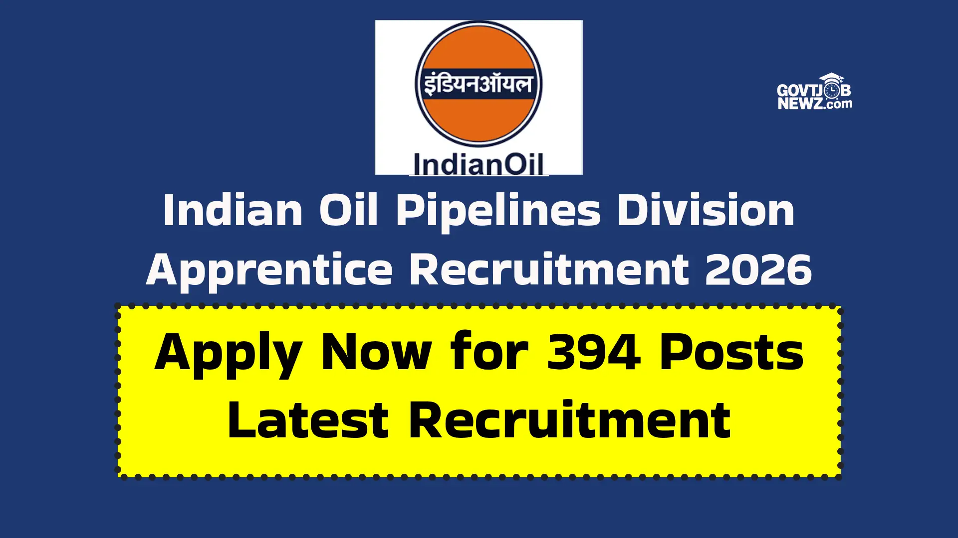 IOCL Pipelines Division Recruitment 2026