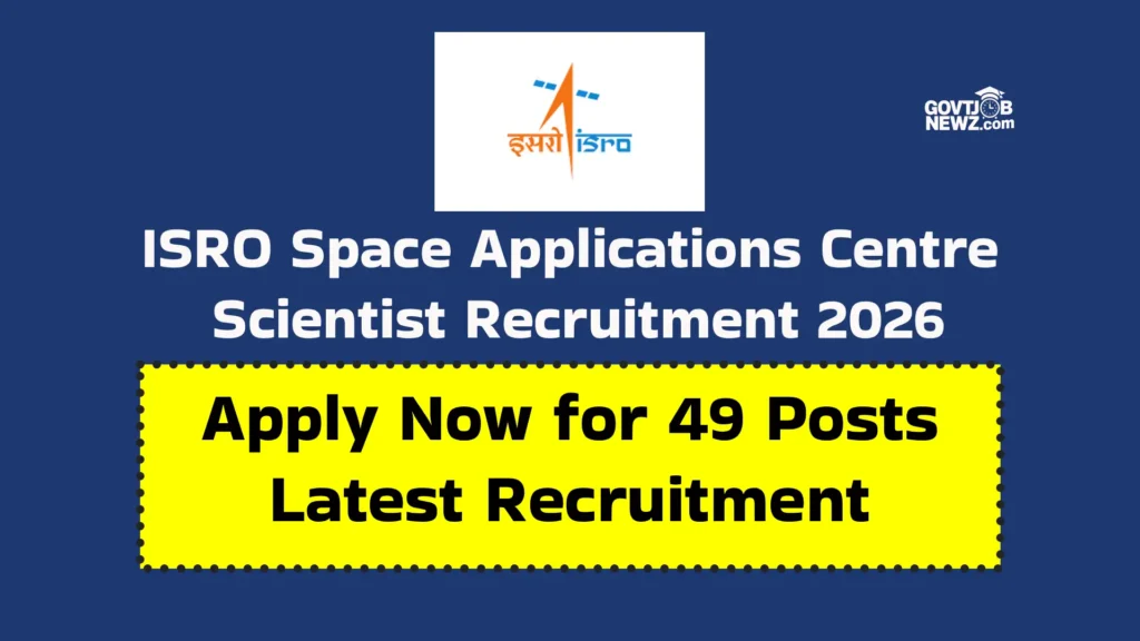 ISRO Scientist Recruitment 2026