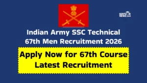 Indian Army Tech Men Recruitment 2026 Apply Online 67th Course