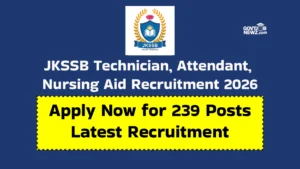 JKSSB Technician Recruitment 2026 Apply Online 239 Posts