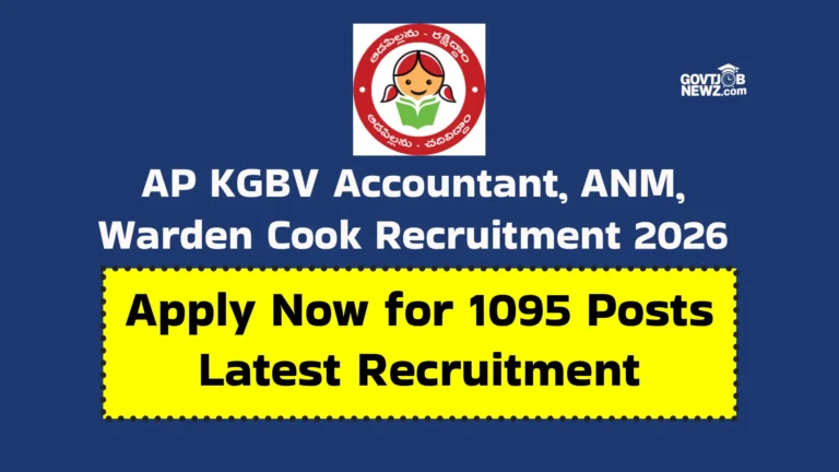 KGBV Non-Teaching Recruitment 2026