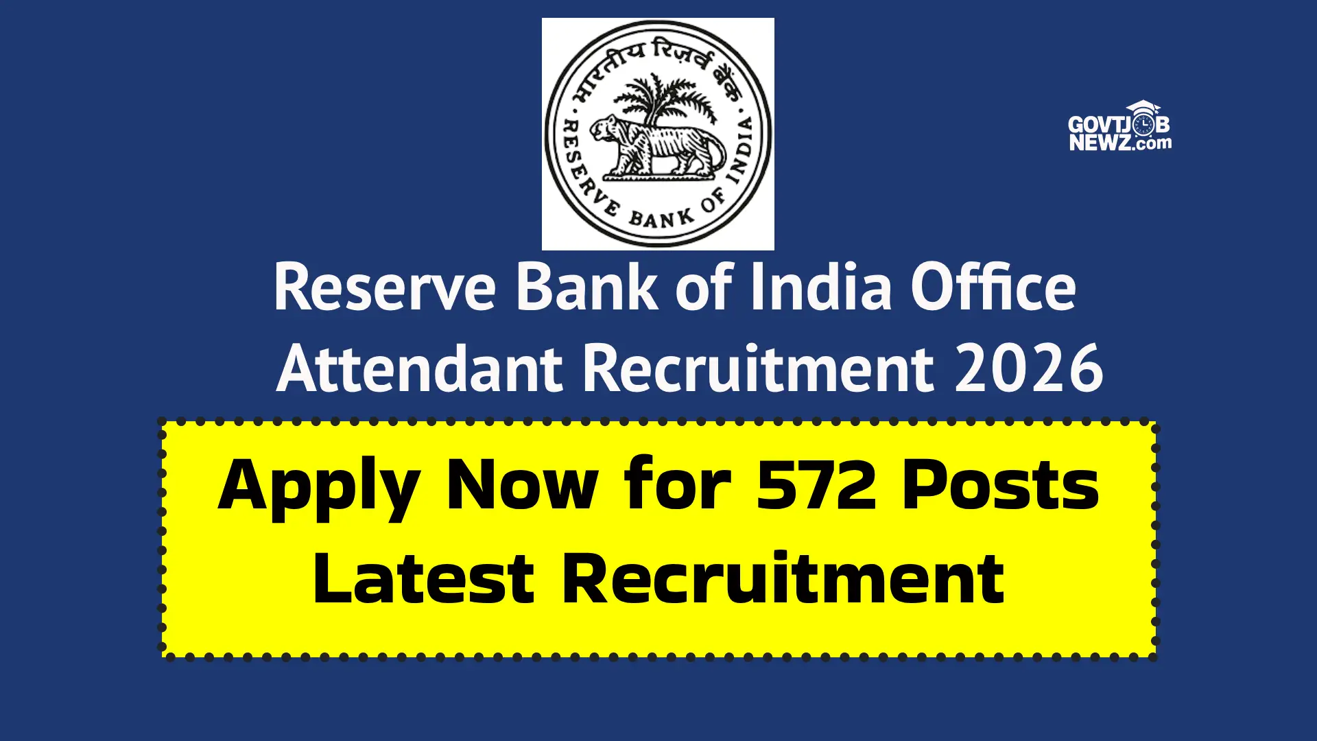 RBI Office Attendant Recruitment 2026