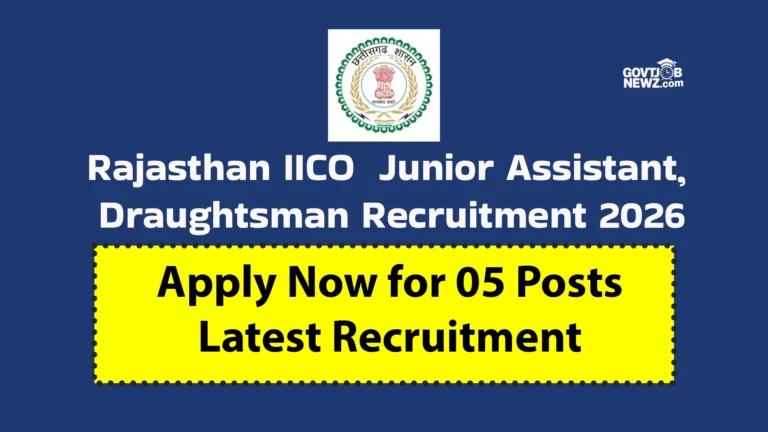 RIICO Draughtsman Recruitment 2026