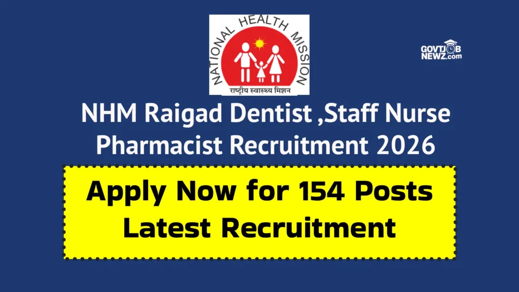 Raigad Pharmacist Recruitment 2026