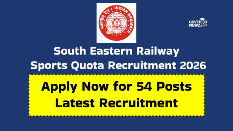 Railway Sports Quota Recruitment 2026