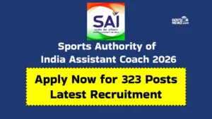 SAI Assistant Coach Recruitment 2026