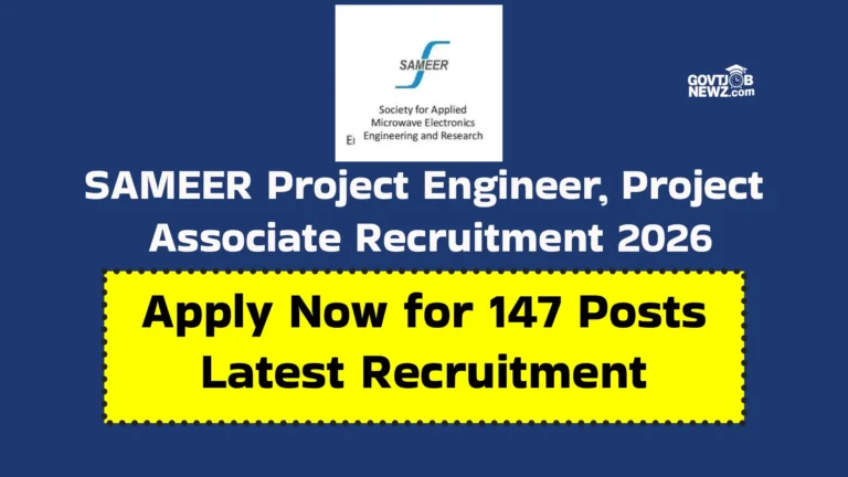 SAMEER Project Engineer 2026
